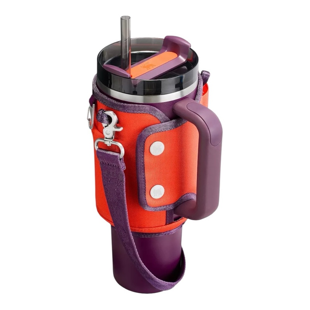 STANLEY All Day 40 oz. Quencher Carry-All in Tigerlily Plum NWB - Picture 2 of 10